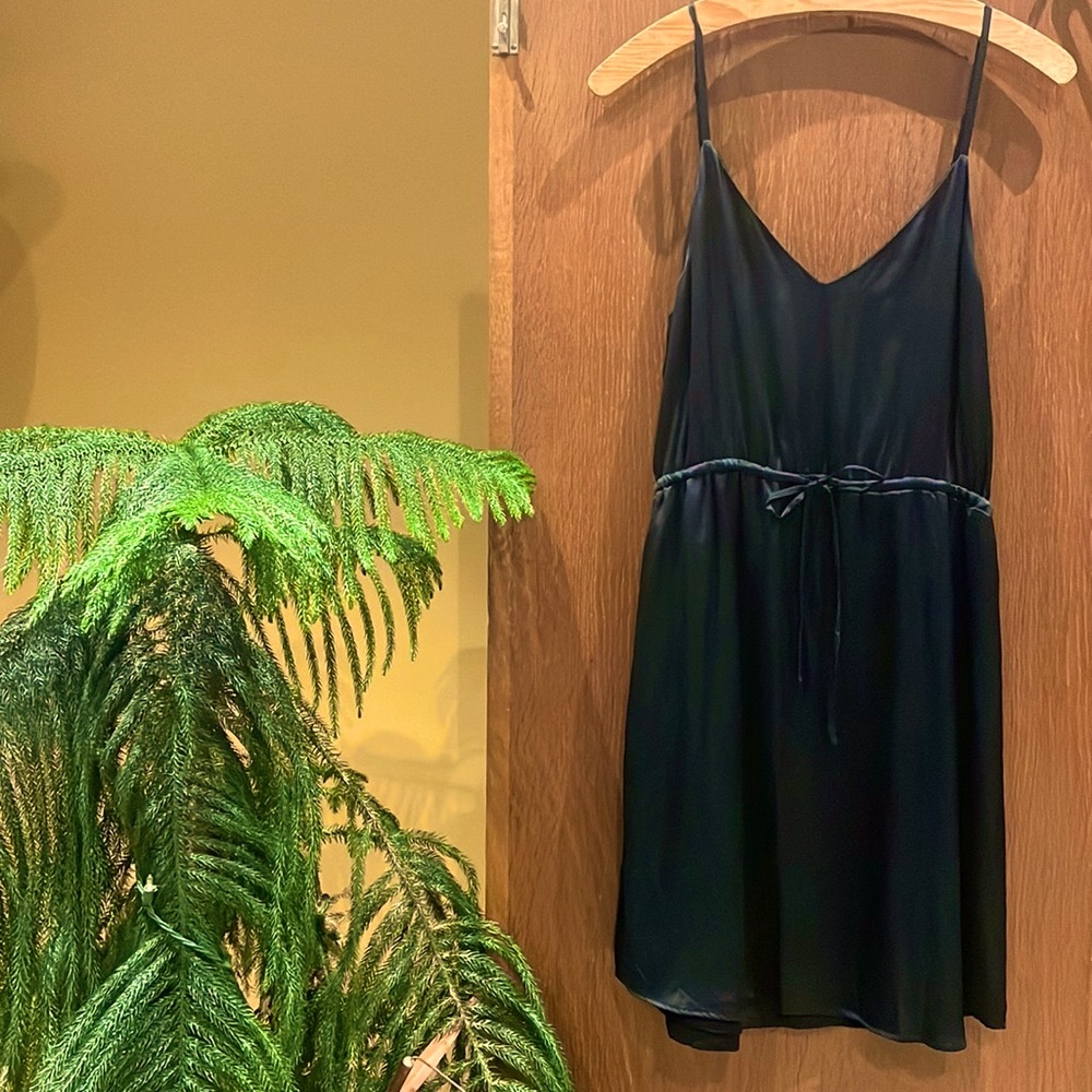 Satin Little Black Dress 🤍